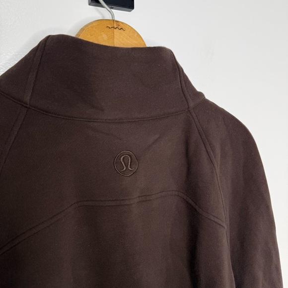 LULULEMON Espresso Scuba Oversized Funnel Neck Full Zip Sweatshirt - Picture 6 of 6